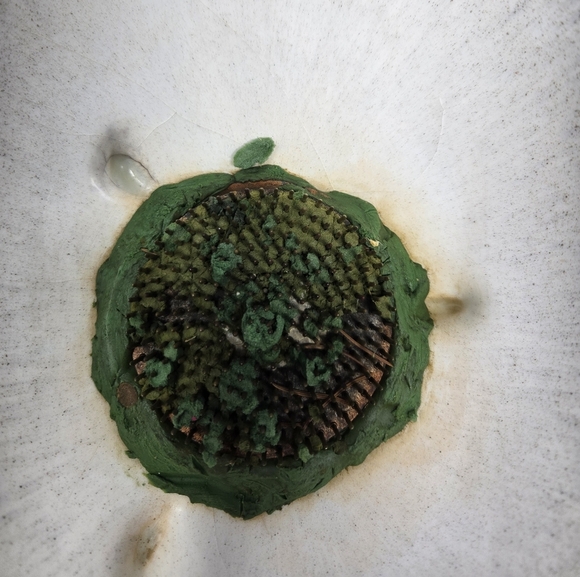 Vintage Sascha Brastoff MCM Flower Frog Bowl Gold Reflective Highlights Signed - Picture 14 of 14